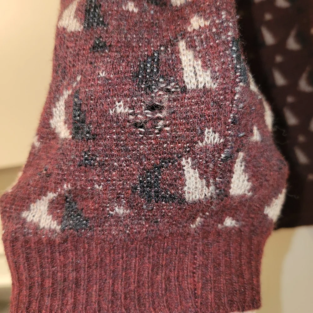 Vintage Wool Sailboat Cardigan - Picture 4 of 8